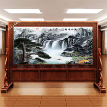 New Solid Wood Carved flower Custom Hotel Unit College Hall Shielded Living Room Entrance Door Xuanguan Screen Partition seat screen