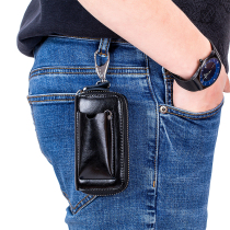 2022 new key bag mens genuine leather zipper multifunction car remote home lock spoon bag manufacturer