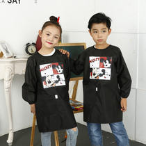 Fine Art Children Apron Waterproof Hood Clothes Kindergarten Drawing Children Clothes Custom Dirty Long Sleeves Custom Logo print