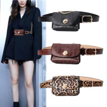 Mini small waist bag female ins net red fashion chain small bag decorative belt with dress suit belt