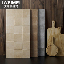 American concave and convex lattice oak white wood grain antique brick 300x600 Japanese culture brick background wall balcony brick