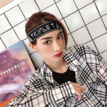 Sports hair band female yoga fitness running headscarf mens headgear headband sweat and sweat ulzzang headgear hair hoop