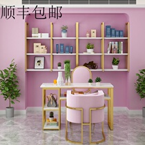 Personality custom nail table and chair set multifunctional nail table single double combination Net red shop decoration style