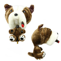 Golf club cap wooden pole cover animal plush one wooden pole head protective cover for men and women