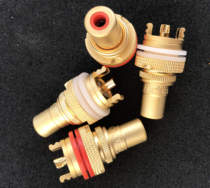 Taiwan CMC Pure Copper Sand Gold RCA Lotus Plug Audio Signal Lotus Album Verbal Version