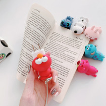 Cartoon Silicone Bite Wire Instrumental Data Line Protective Sleeve Charging Line Apple Charging Head Animal Mouthbite Charger Iphone National Line Phone Line Anti-Snapping Fixer Joint Cute Contained