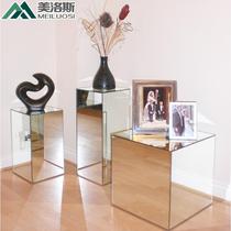 Flower frame Flower frame floor frame glass shelf creative modern floor decoration frame customized 2219