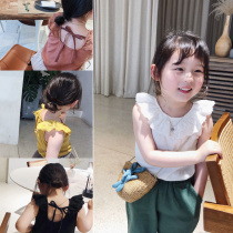 City of beautiful girl baby cotton embroidered side vest sling 2019 summer new girls dress back