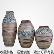 European-style ceramic vase dry flower plug in new mid-to-high-end living room TV cabinet soft decoration