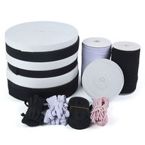  Loose tight belt black and white elastic rope thickened pants waist flat thin round rubber band flat childrens baby pants accessories elastic