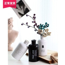 (Mountain Trees) Nordic Ins Wind Black & White Vases Creative Letters Minimalist Floral Home Dried Flowers Flowers Water Peels