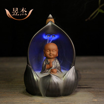 Reverse incense burner ceramic incense burner Tower fragrance sandalwood ornaments smoke back incense burner crafts small sand