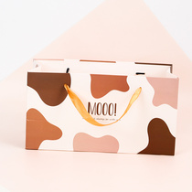 Original dairy Spotted Packaging Handbag 4 Loaded Snowflake Ghee Bags Bull Rolled Sugar Cookie Bull pizza Pizza Gift Bag