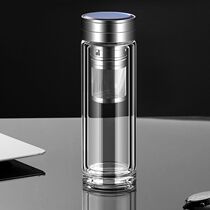 High-grade crystal double-layer glass filter tea separation Tea Cup for men and women car business water Cup customization