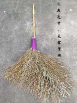 Old-fashioned bamboo silk broom big thick broom School factory courtyard Sanitation broom Big Bamboo Broom Big Bamboo Broom