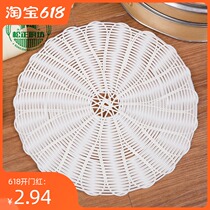 Rattan steamer mat Rattan steamed buns Rattan steamed buns mat Plastic drawer cloth non-stick thickened non-stagnant water