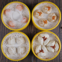Simulation Food Model Fake Vegetable Buns Steamed Dumplings Dumplings Dumplings Small Caged Bag Food Shrimp Dumplings Photography Hotel Props