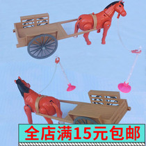 Childrens stall electric toys around the pile pull the horse rotating the small horse car horse will walk the circle horse wholesale