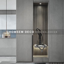 Modern simple black ornaments Model room abstract figure sculpture Sales office entrance hanging posture human body soft decorations