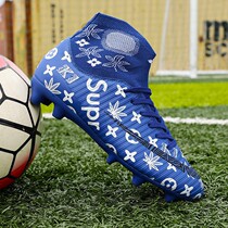 MoNike Korean version C Rosting guest Yuanyang Soccer Shoe Mens Nails Ag Long Nails Adult Children Training Sports Sneakers