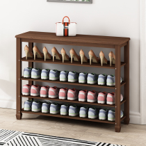 Gefei shoe rack for shoes stool simple shoe cabinet home door multi-layer solid wood storage simple sitting indoor thickening