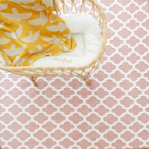 CASTLE GARDEN Jacquard plush antibacterial sponge composite carpet ins geometric gray powder Green