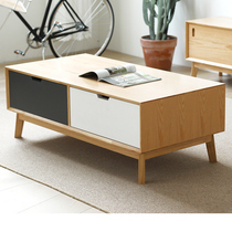 Coffee table simple living room solid wood modern multifunctional furniture storage small apartment creative home tea table