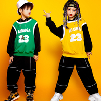 61 children cast out for hiphop street dance hip-hop suit boy to perform costume girl dance boomer boomer