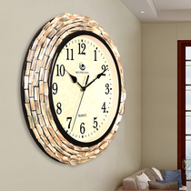 Wall clock shell art watch home fashion watch modern simple creative clock living room atmospheric mute perpetual calendar