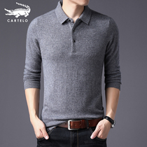 Crocodile Cashmere Sweatshirt Male winter style Young men 100% Mountain cashmere Cashmere Sweater Sweater Warm Thickening Trend