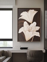 The Silence of the Silent Wind Genguan Hang Painting Handpainted flower Oil Painting Room Restaurant sofa Background flower opening rich and expensive retro decoration painting