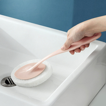 Wash bath cylinder brush artifact cleaning bathroom toilet glass brush cleaning scale cleaning shower basin wall