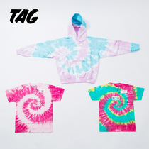 Kith Treats Swirl Tee Hoodie Japan limited rendering tie-dyed short-sleeved T-shirt sweatshirt Hoodie