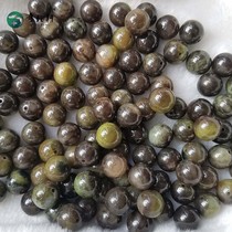 (QI YUXUAN)NANYANG DUSHAN JADE NATURAL DUSHAN JADE LOOSE BEADS 15MM ROUND BEADS BRACELET HAND STRING BUDDHA BEADS ROSARY BEADS