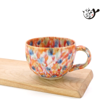 Japanese imported Hagi Odakuji Oda made pottery pastel large Cup Japanese tableware paper box