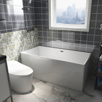 Janisa bathroom square cylinder independent wide-brimmed bathtub 1 5m 1 7 m five-piece faucet set hotel home