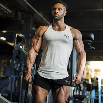 2021 Tide Brand Muscle Captain Fitness Vest Mens Tight Stretch Brothers T-shirt Training Sports Top