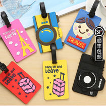 Baggage Card Suitcase Strap Travel Tag Check-in suitcase Bag With Cartoon Listing of Pendant Cards