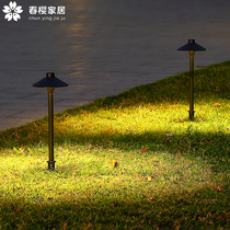 Straw Terrace Lamp Modern Minimalist outdoor waterproof garden Villa Light Plug-in Home Yard Grass Outdoor Courtyard Lamp