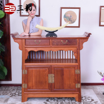 Myanmar Rosewood Chinese antique two-way cabinet mahogany solid wood sideboard corner cabinet storage locker