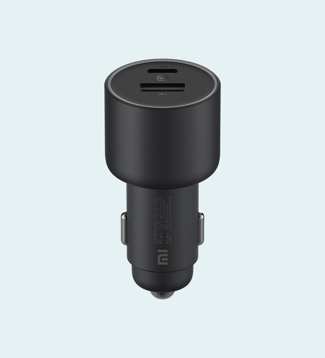 New Xiaomi Car Charger Fast Charge Version 1A1C 100W Apple Android Universal Multifunctional Smart Car Charger
