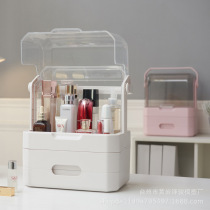 Simple cosmetic storage box Drawer dustproof waterproof Portable shelf with cover Household goods