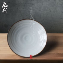 Jiuitujingdezhen Ceramics Home White Jade Fruits Pan Day Style Cuisine Tray Handmade Food Tray tray Fruit Tray Utensils