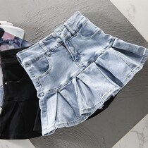 Denim Short Skirt Woman Summer New 2022 Korean version Elastic High Purse Hip Fish Tail Skirt Small Super Short Half Body Dress