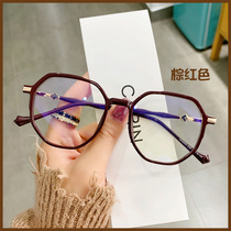 Old glasses female fashion ultra light high-end brand anti-blue light in old Germany imported old light