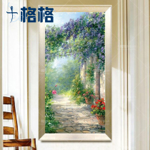 Precision printing French DMC cross stitch kit Living room bedroom hanging paintings full of embroidered Mediterranean Thomas landscape