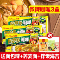 Good servant House hundred dreams more Curry pieces Japanese block cooking curry seasoning No. 2 slightly spicy 100g * 3 boxes
