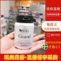 Sweden direct mail ACO Gravid Pregnant and lactating multivitamin contains folic acid in trace amounts
