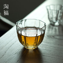 Japanese-style heat-resistant glass tea cup single small cup small tea cup Master Cup Single Cup kung fu tea tea set to make tea