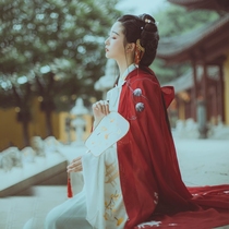 Stepping on the cloud deer-summer sunscreen cardigan thin fairy lace-up medium and long Chinese clothes female ancient style cloak hooded cloak